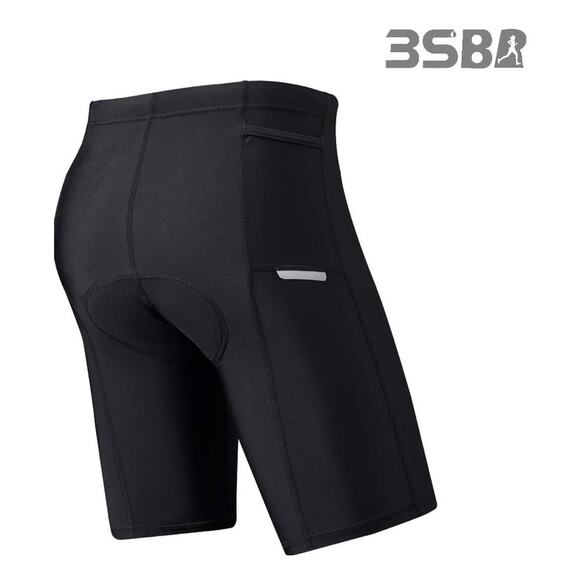 3SB Men’s Triathlon Shorts for Training Cycling in Black Size Large - Picture 2 of 12